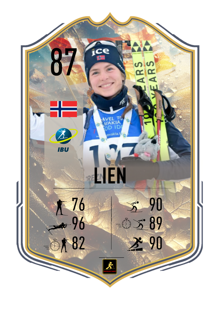 Ida Lien - Brezno 2024 European Championships Star - Sprint and Mixed Relay European Champion - Biathlon Cards